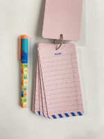 دفتر to do list حلقه ای سرخابی فیروزه صفحات