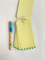 دفتر to do list حلقه ای سرمه ای زرد صفحات