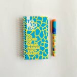 دفترچه to do list آبی زرد
