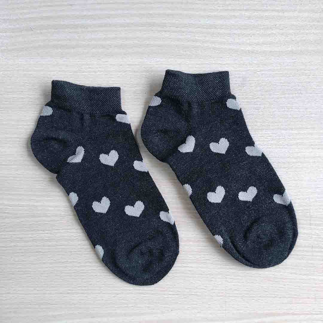 جوراب مچی قلبی قهوه ای جوراب مچی قلبی قهوه ای