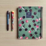 دفتر خط دار گیلاس سبز