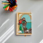 سررسید 1401 پالتویی دختر گیس بلند