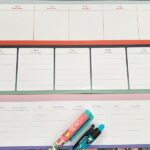 دفتر برنامه ریزی رومیزی هفتگی سفید 3