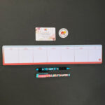 دفتر برنامه ریزی رومیزی هفتگی قرمز 5