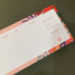 دفتر برنامه ریزی رومیزی هفتگی گل صورتی 6