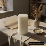 شمع استوانه ای سفید 31.5-10.5